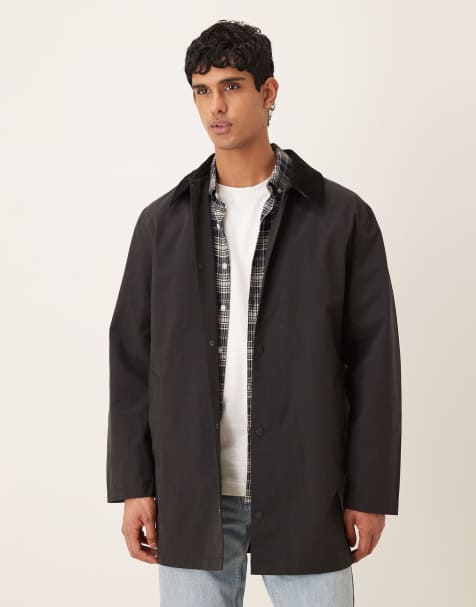 ASOS DESIGN - Trench-coat en coton et nylon - Noir - view 1