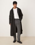 [ASOS DESIGN] ASOS DESIGN trench coat in black 2XL BLACK