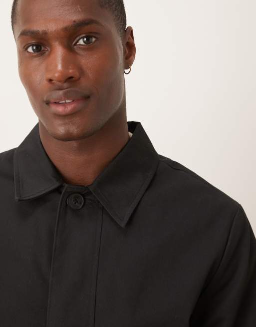 ASOS DESIGN trench coat in black, 3 of 4