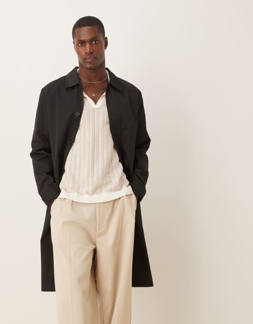 ASOS DESIGN trench coat in black | ASOS