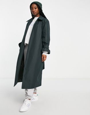 ASOS DESIGN trench coat in dark khaki