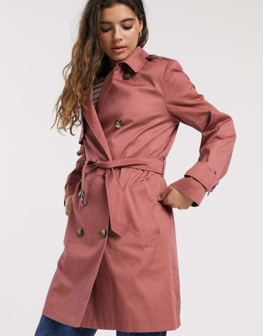 Trench on sale coat rose