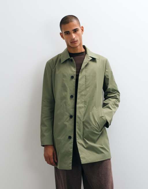 ASOS DESIGN trench coat in khaki, 2 of 5