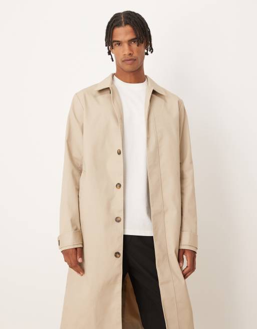 ASOS DESIGN trench coat in stone, 2 of 5