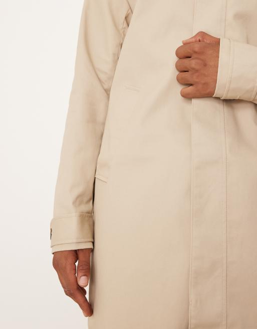 ASOS DESIGN trench coat in stone, 5 of 5