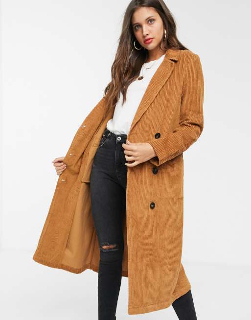 Trench velours 2025 cotelé femme