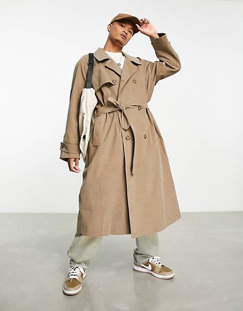 Trench-coat imperméable Synthétique ASOS pour homme en coloris Marron Homme Vêtements Manteaux Manteaux longs et manteaux dhiver 
