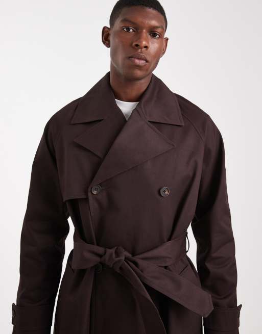 ASOS DESIGN - Trench-coat oversize - Marron foncé, 5 de 5