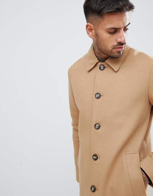 ASOS Design - Trench coat van wolmix in beige, 2 van 4