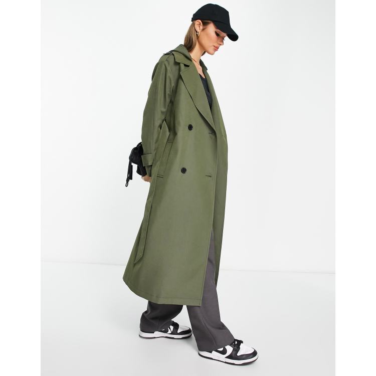 Zara khaki trench clearance coat