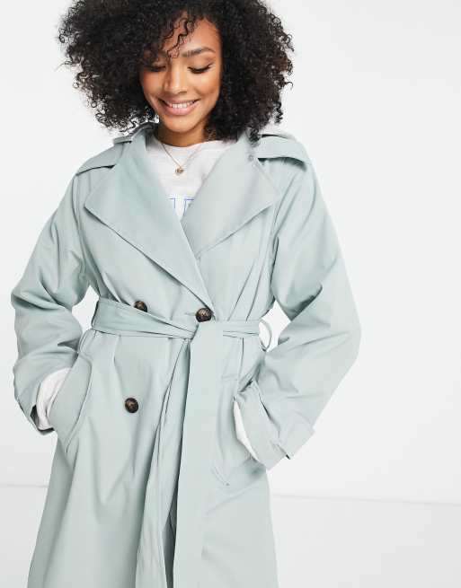 Jersey trench cheap coat