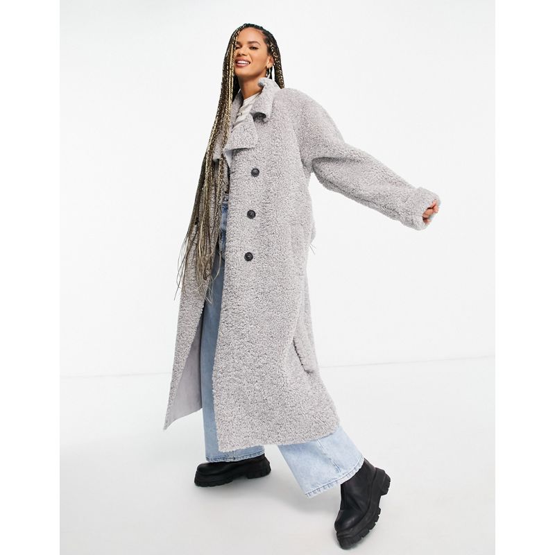 Cappotti Donna DESIGN - Trench doppiato in montone grigio