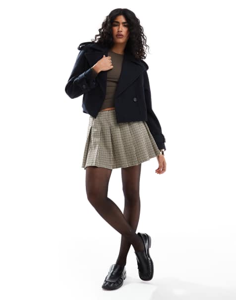 ASOS DESIGN - Trench elegante taglio corto blu navy - view 1