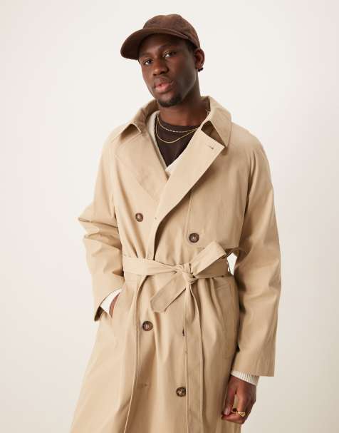 Giacca Lunga Uomo Trench Lungo Per Uomo, Elegante E Impermeabile