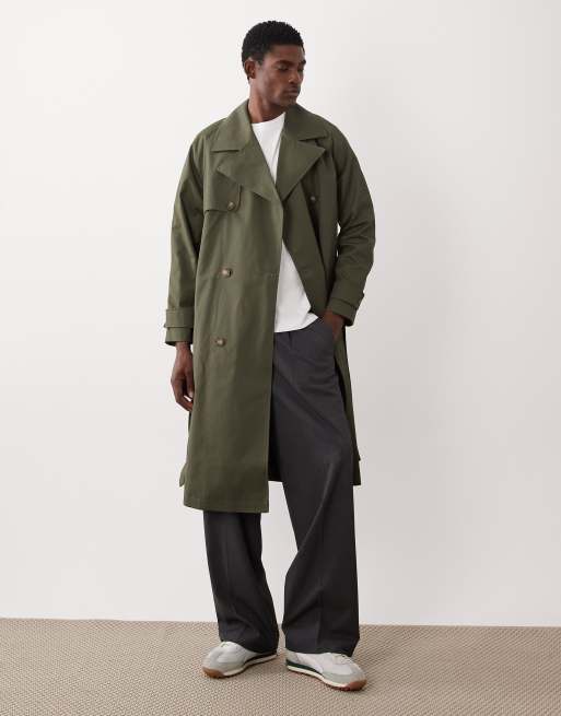 ASOS DESIGN - Trench oversize color kaki