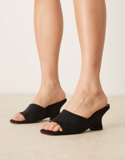 ASOS DESIGN - Trifle - Sabot con zeppa neri - view 1