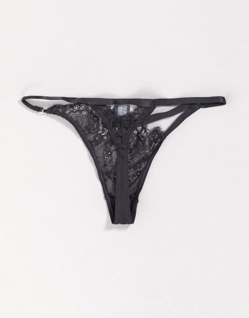 ASOS Design – Tristina – Spitzentanga mit Riemen und Zierausschnitt, 2 von 4