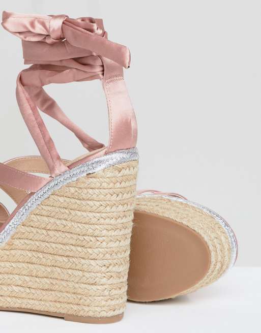 Asos on sale pink wedges