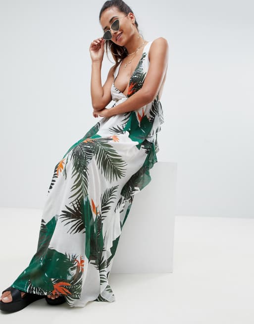 Tropical store dress asos