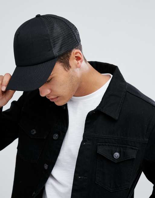 Asos black hot sale cap