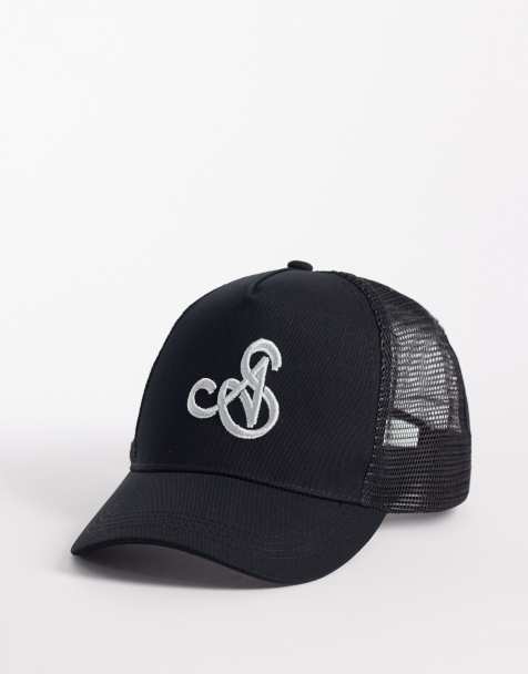 ASOS DESIGN – Trucker-Kappe in Schwarz mit Stickerei - view 1