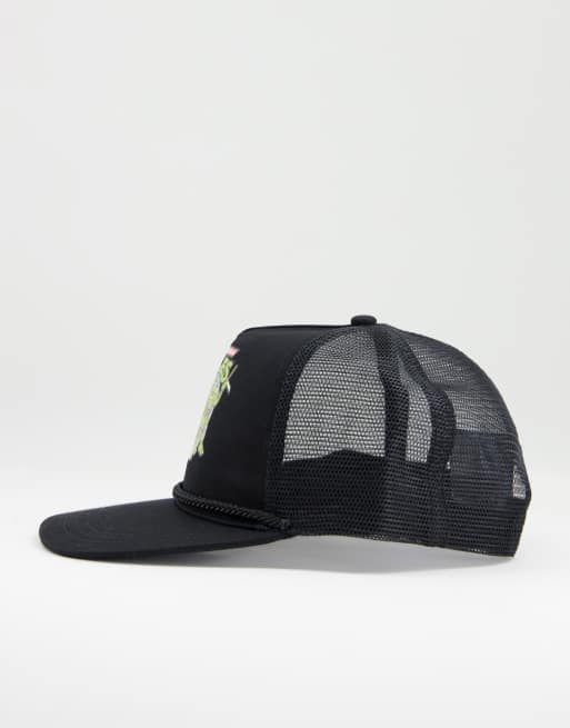 ASOS DESIGN - Truckerpet met 'Ninja Turtles'-print in zwart, 4 van 4