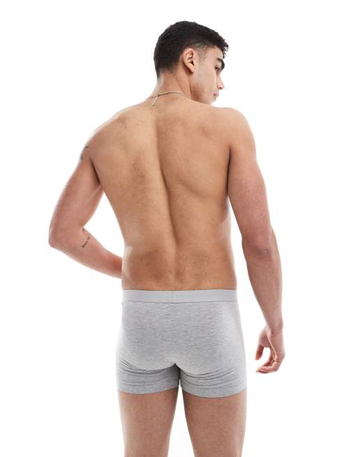 ASOS DESIGN trunk in gray heather, 3 of 3