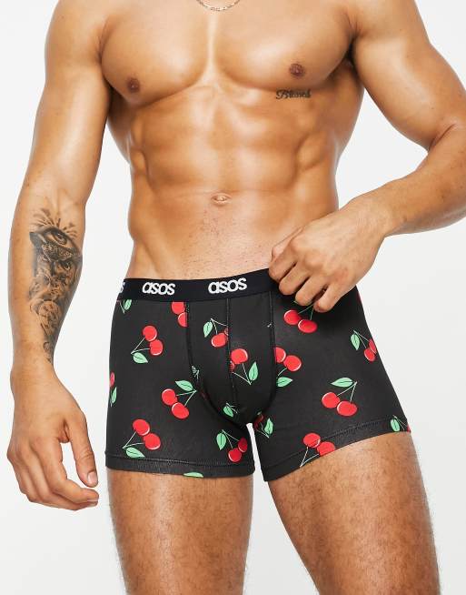 ASOS DESIGN trunk with cherry print