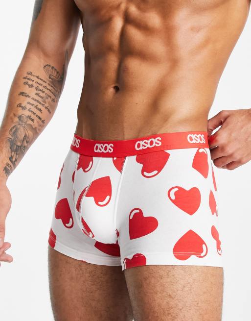ASOS DESIGN trunk with heart print
