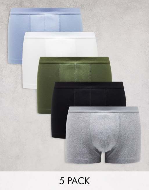ASOS DESIGN – Trunks i flera färger, 5-pack