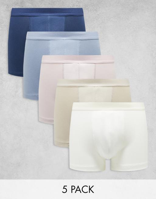 ASOS DESIGN – Trunks i flera färger, 5-pack