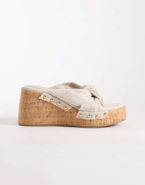 ASOS DESIGN - Tulip - Sleehakken en gedraaid detail in kaki - view 1