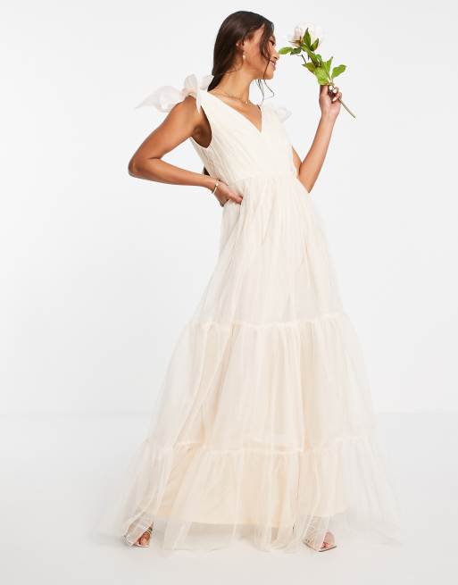 Asos maxi cheap tulle dress