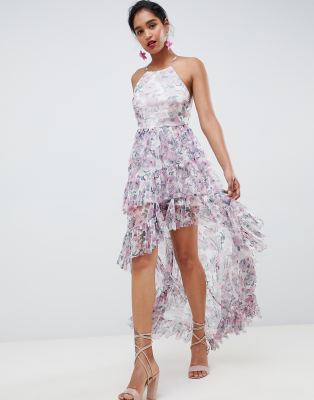 asos design tulle maxi dress