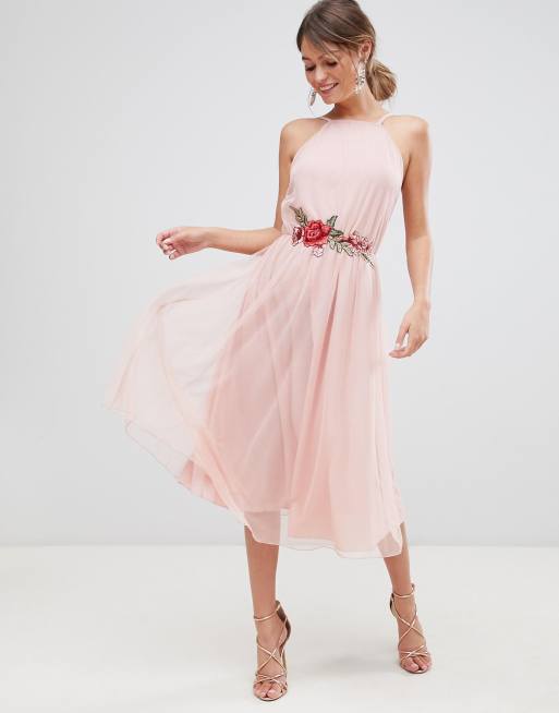 Asos design hotsell tulle midi dress