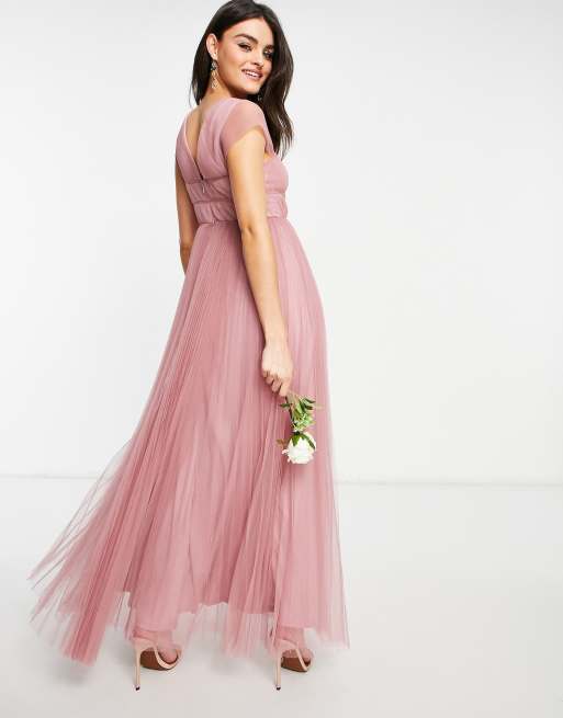 Asos design soft tulle maxi clearance dress