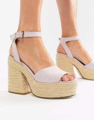 chunky espadrille sandals