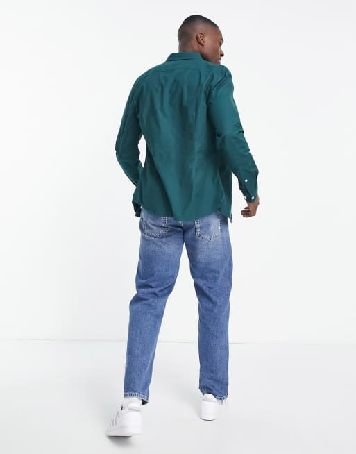 ASOS DESIGN – Turkusowa koszula oxford o dopasowanym kroju, 2 z 4