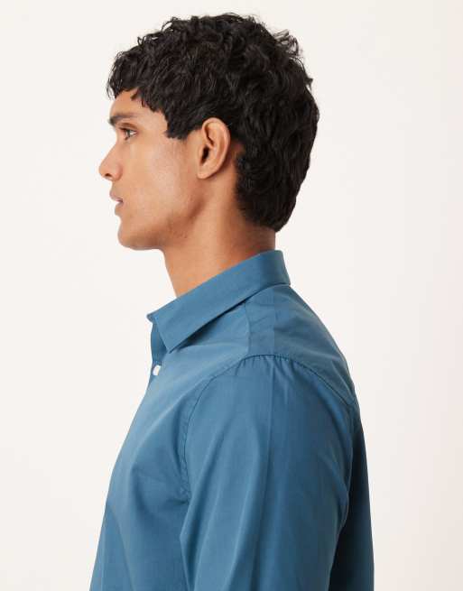 ASOS DESIGN – Turkusowa koszula popelinowa o regularnym kroju, 4 z 5