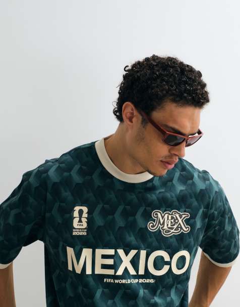 ASOS DESIGN – Turkusowy T-shirt oversize z napisem „Fifa World Cup Mexico” - view 1