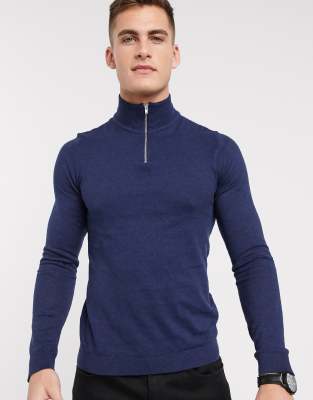 turtle neck zip jumper