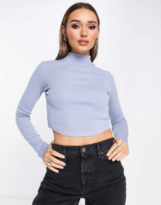 Elysium Long Sleeve Turtleneck Top Navy