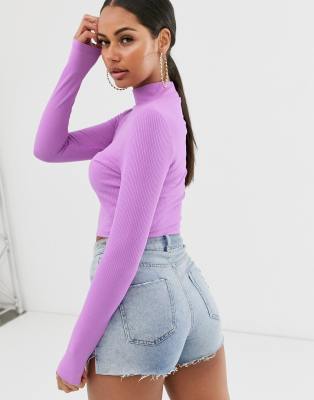 asos purple top