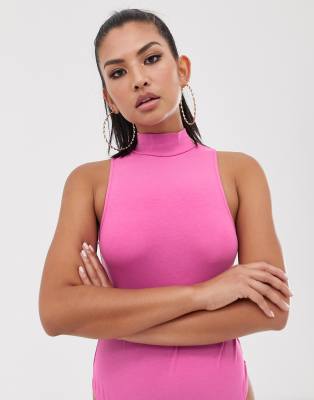 Light pink sleeveless turtleneck sale