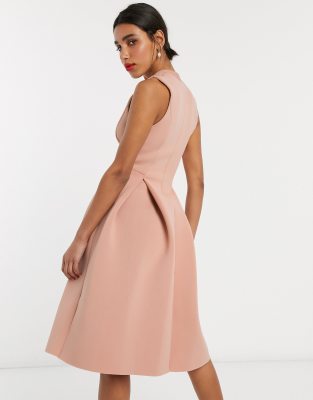 asos pink prom dress