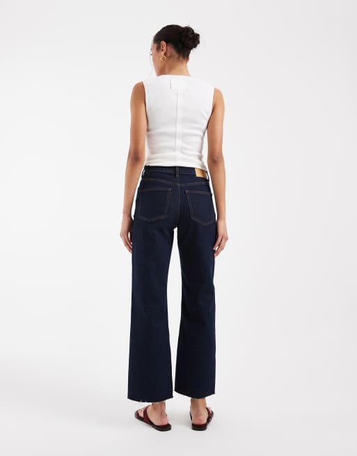 ASOS DESIGN – Tvättade, ankellånga jeans med raka ben och bekväm stretch, 3 av 5