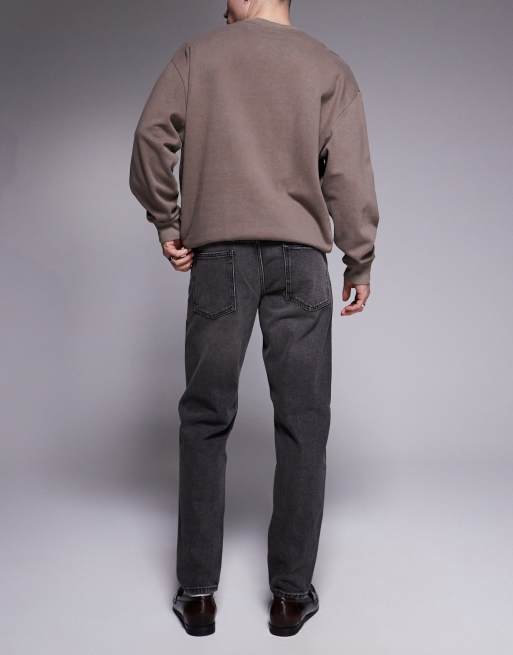 ASOS DESIGN – Tvättade, gråsvarta jeans med avsmalnande passform, 2 av 5