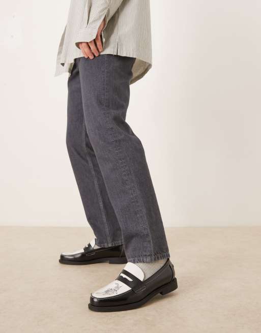 ASOS DESIGN - Tweekleurige penny loafers met grafische tijgerprint, 4 van 4