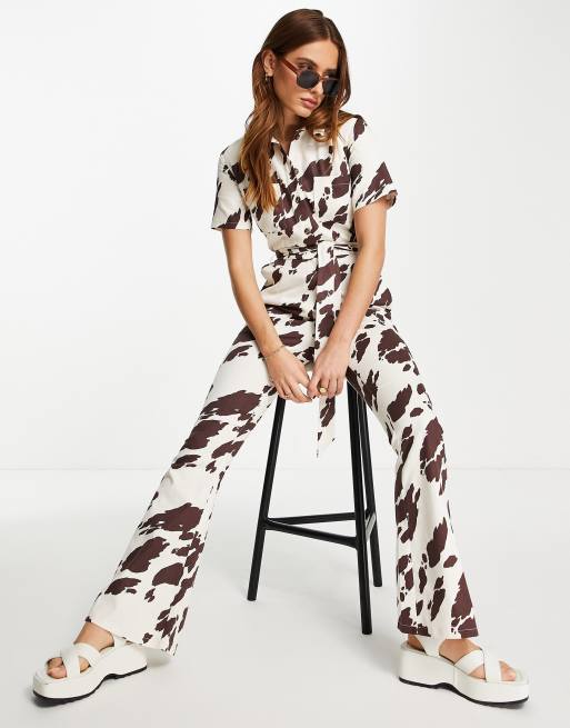 ASOS DESIGN legging short in cow print