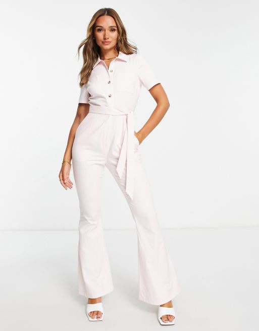 Asos pink store boiler suit